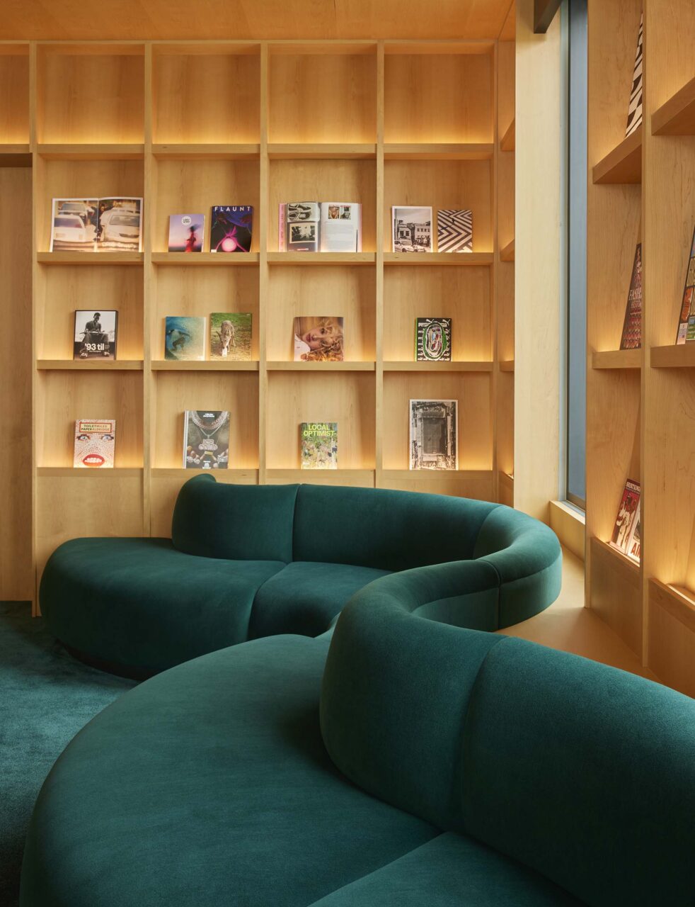 sofa in library