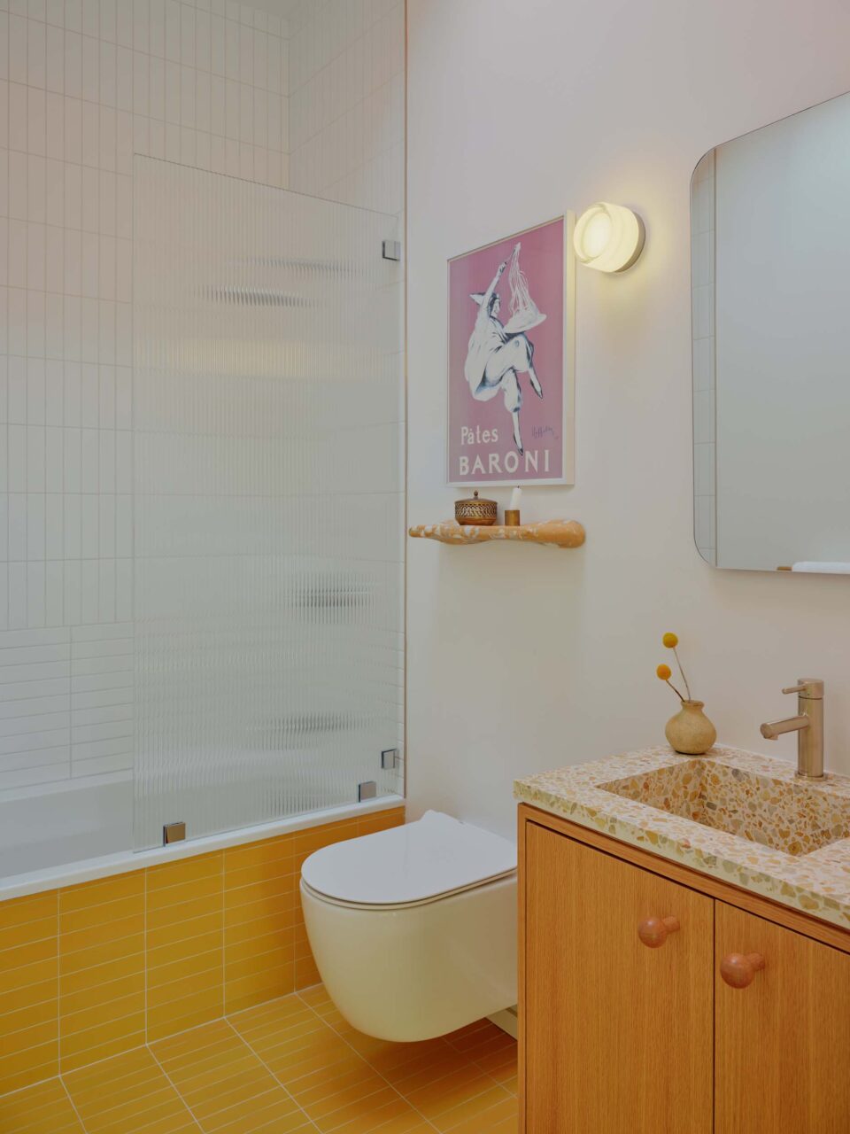 yellow bathroom