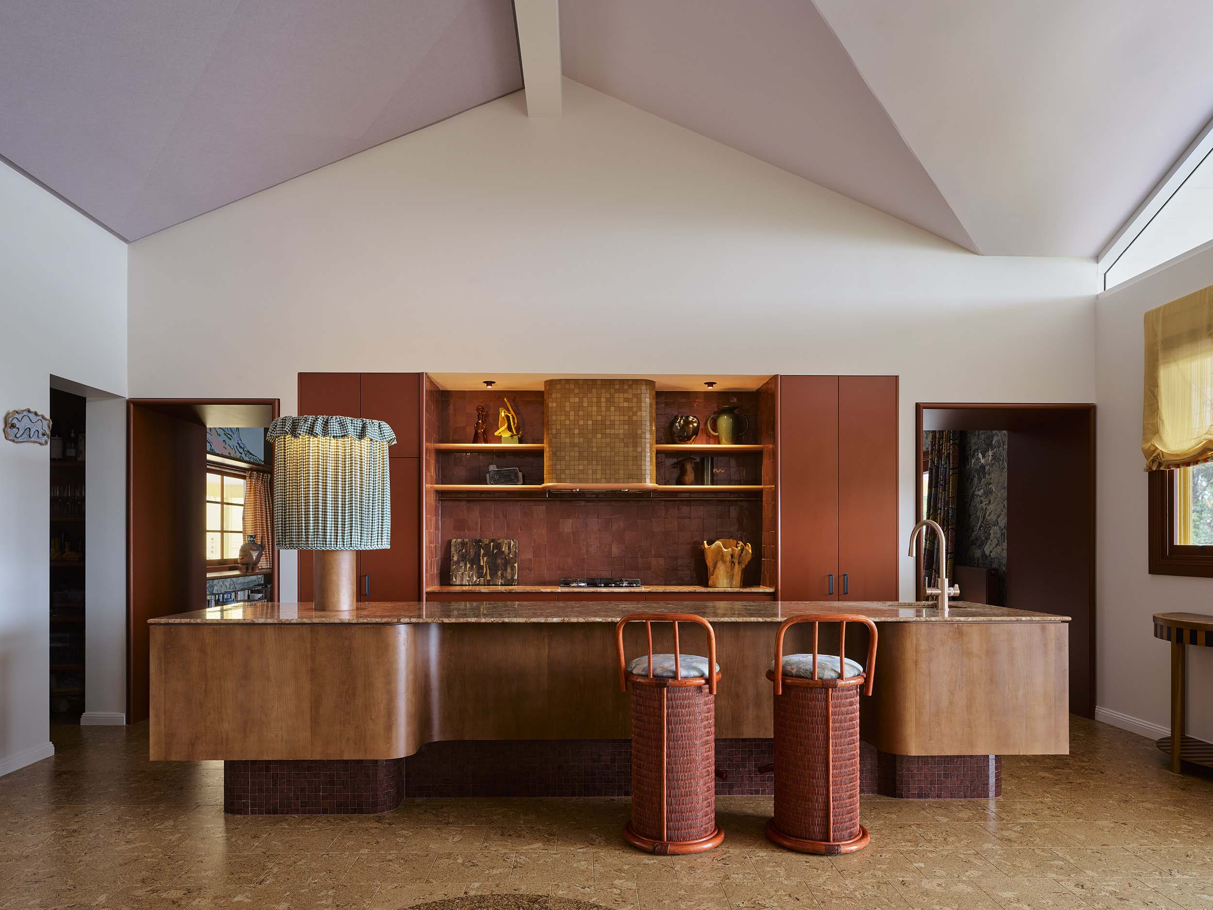kitchen with marble and tiles