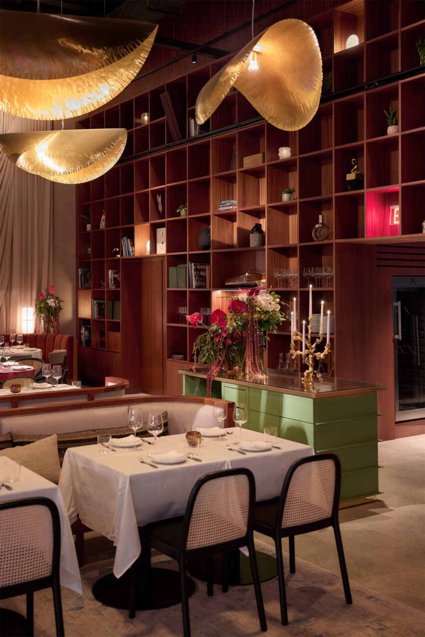 books in dining room