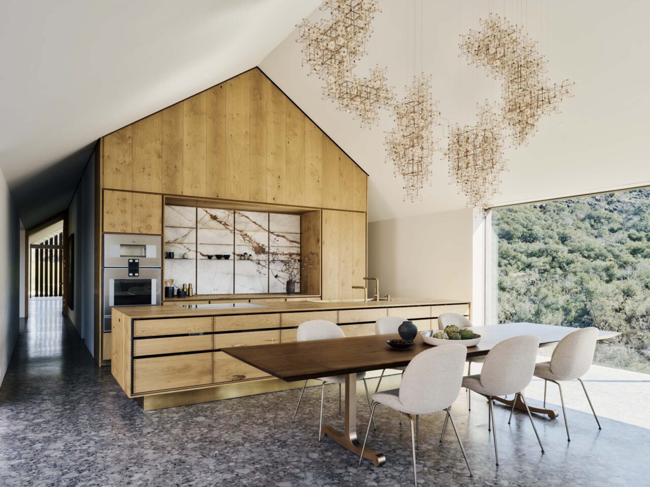 kitchen in interior of amnesia house by edmonds lee architects
