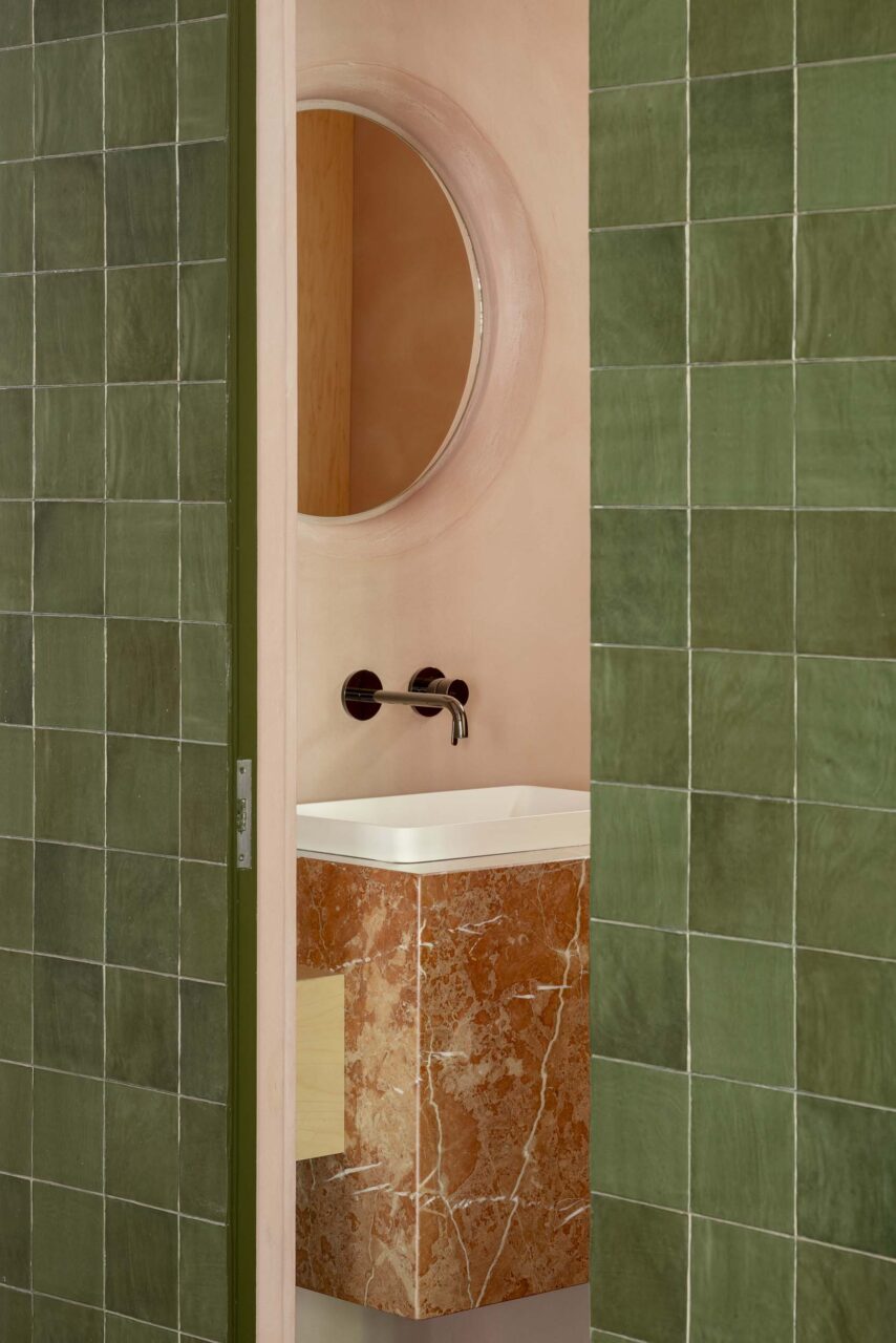pink bathroom