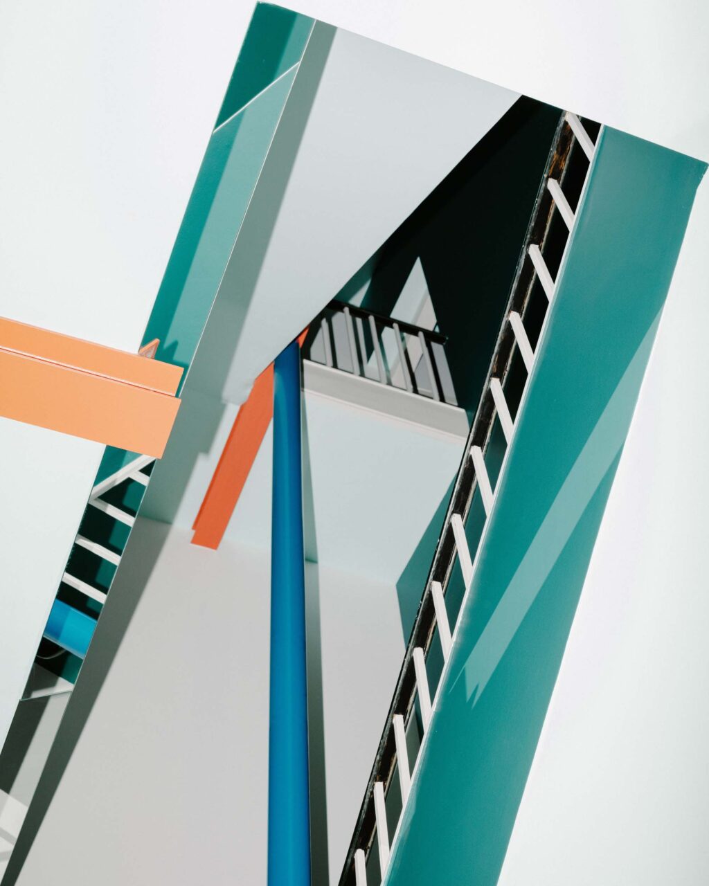 stairs with pole