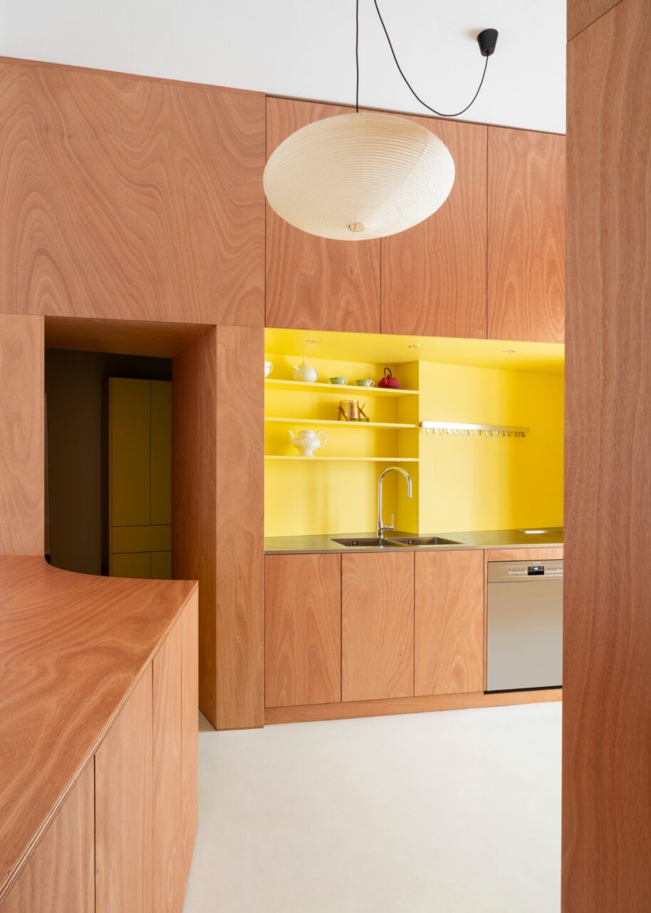 yellow kitchen