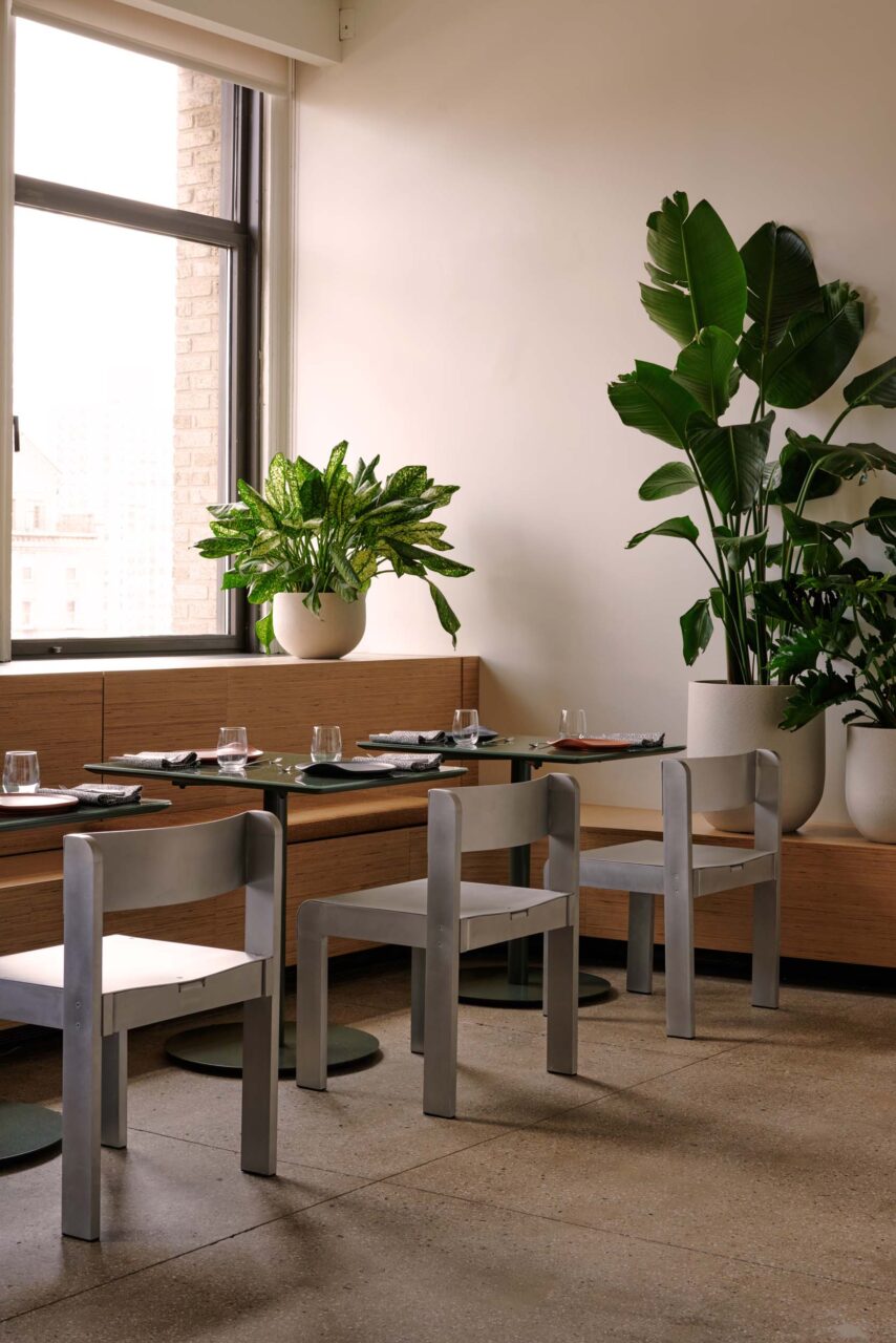metal chairs