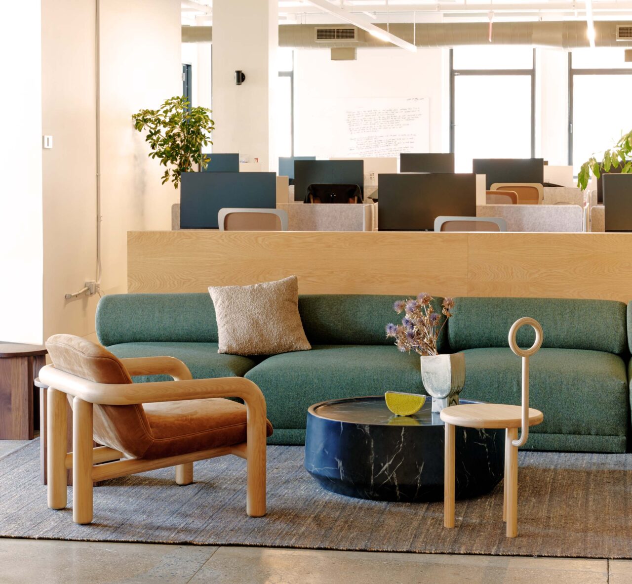 lounge space inside the basis office