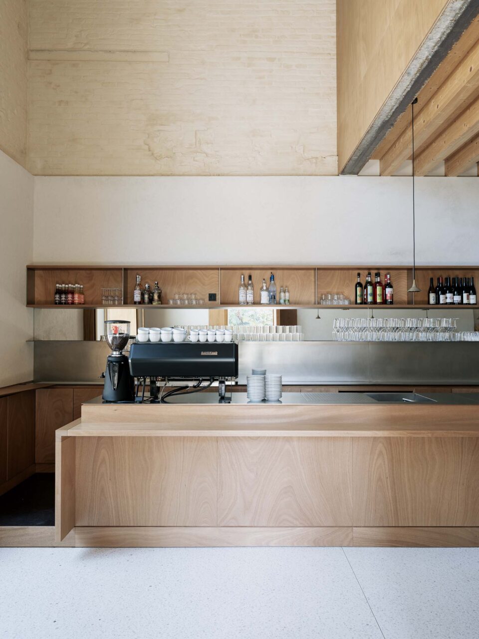 cafe counter in italy