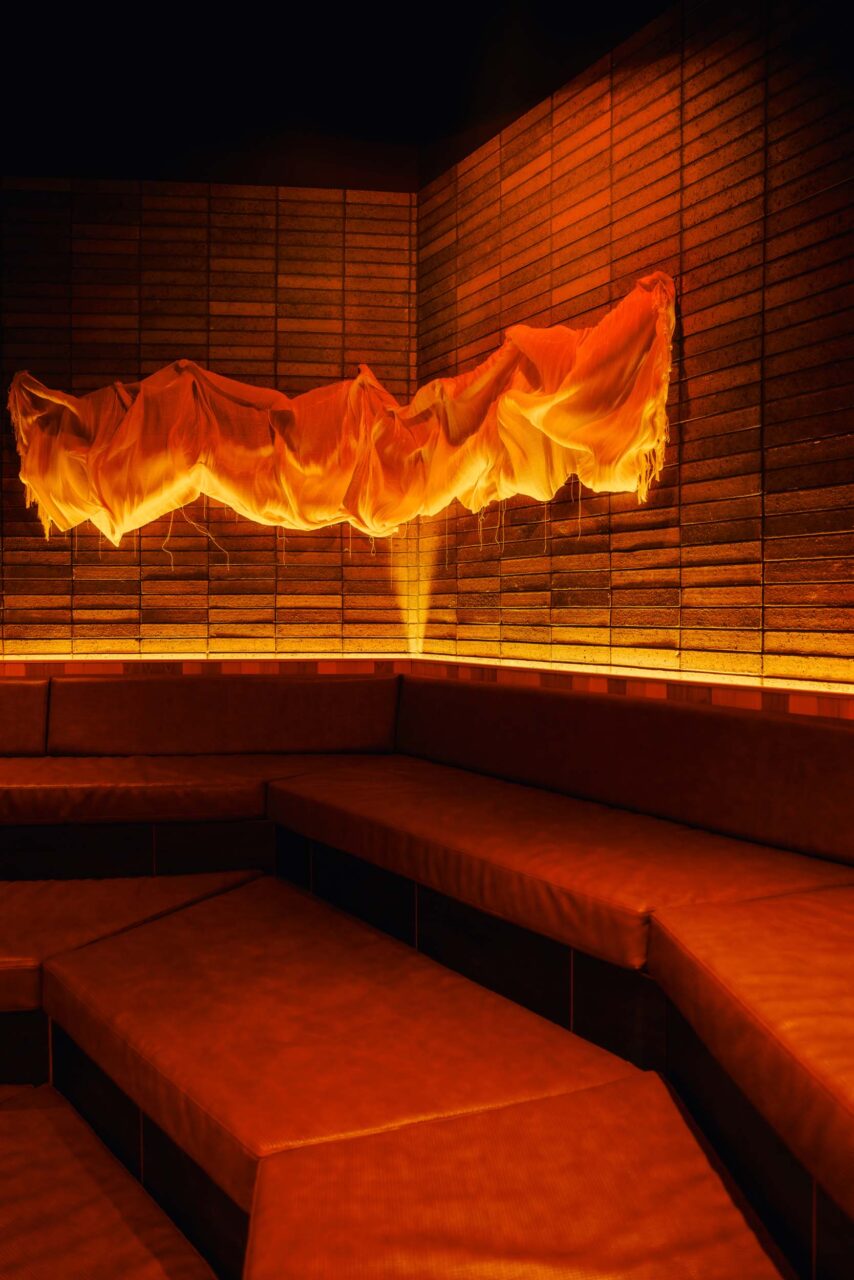 drapery in spa