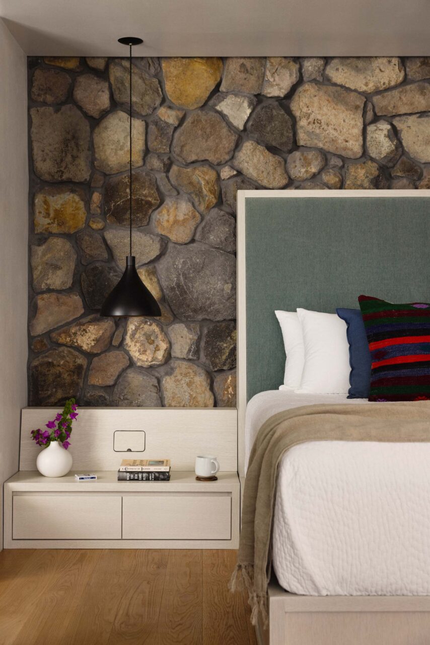 bedroom with bespoke furniture
