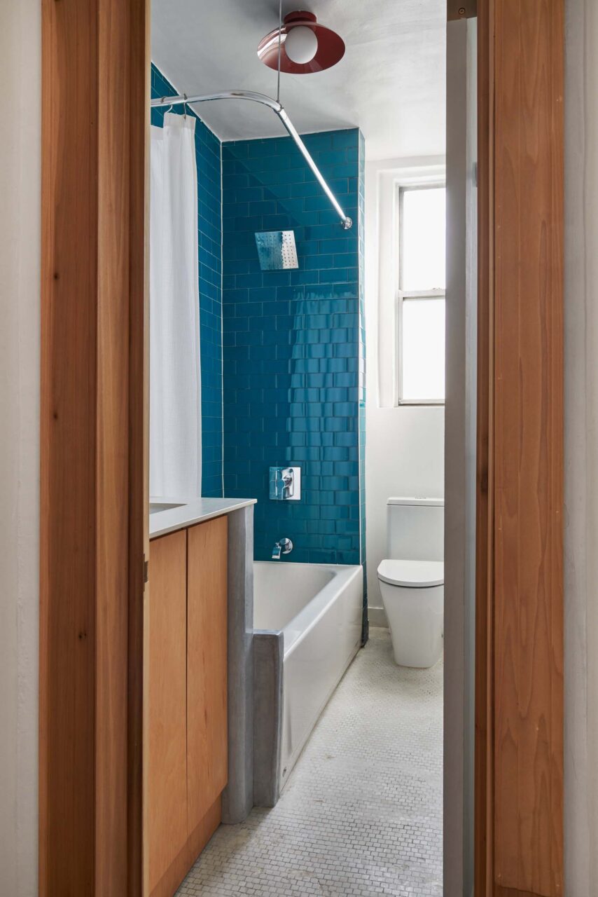 turquoise wall